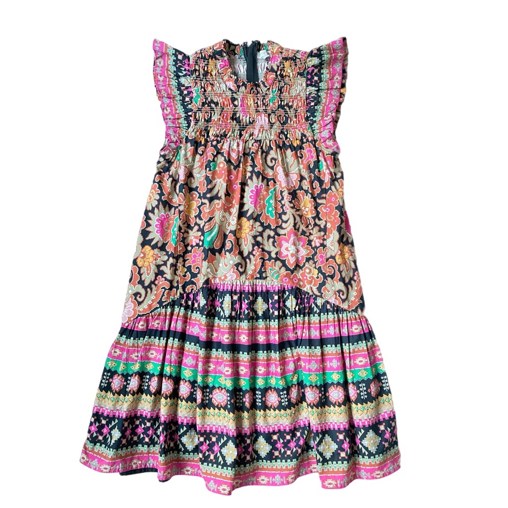 Love The Label Anthropologie Viola Midi Dress Floral Casablanca Print Size XS